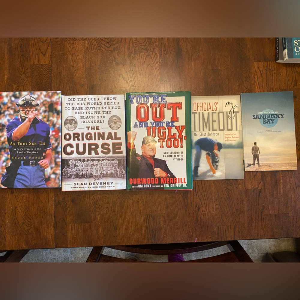 Set of 5 Baseball Themed Coffee table books. Great Reads Sports Lover Lot Books
